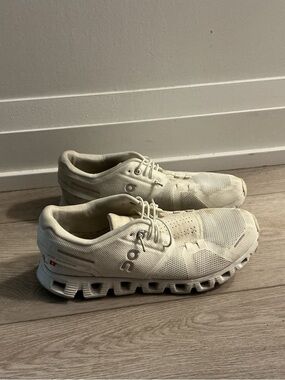 On Cloud Running Shoes in Off-White
